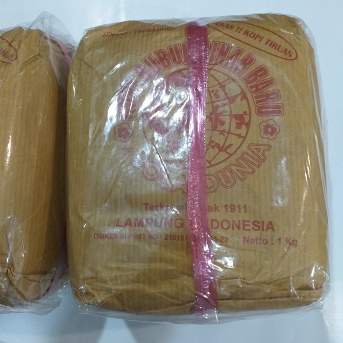 

Secrenada - Kopi Bubuk Sinar Baru Cap Bola Dunia 1Kg.Kopi Lampung Bola Dunia1000Gr