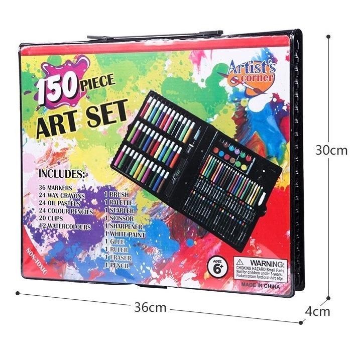 

gd-90 PENSIL WARNA 150PCS - ALAT MENGGAMBAR ANAK SET CRAYON COLOURING SET 150PCS ART Murah