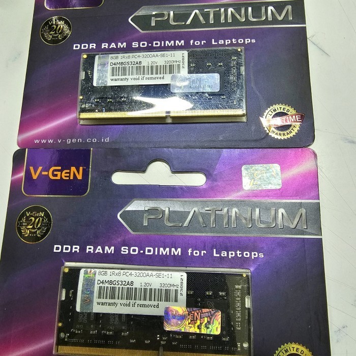 Sodim ddr4 8 gb PC 3200 VGEN PLATINUM