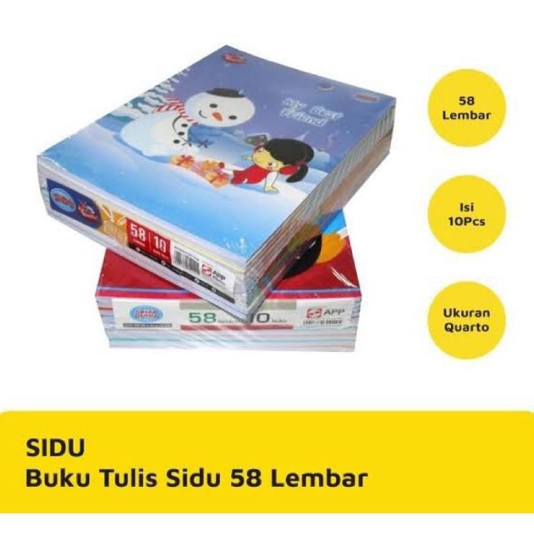 

8.8 Buku Tulis Campus Isi 50 Lembar 1Pack Isi 10Pcs / Buku Tulis Sidu 1 Pack Isi 10 Pcs 1 Pcs 58 Lembar / Buku Tulis Sidu 1 Pack Isi 10 Pcs 1 Pcs Isi 38 Lembar