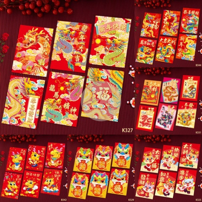 

((((()paling dicari] Angpao Imlek Naga 2024 Pendek NC 3D RX Shio Naga Hongbao Angpau Grosir