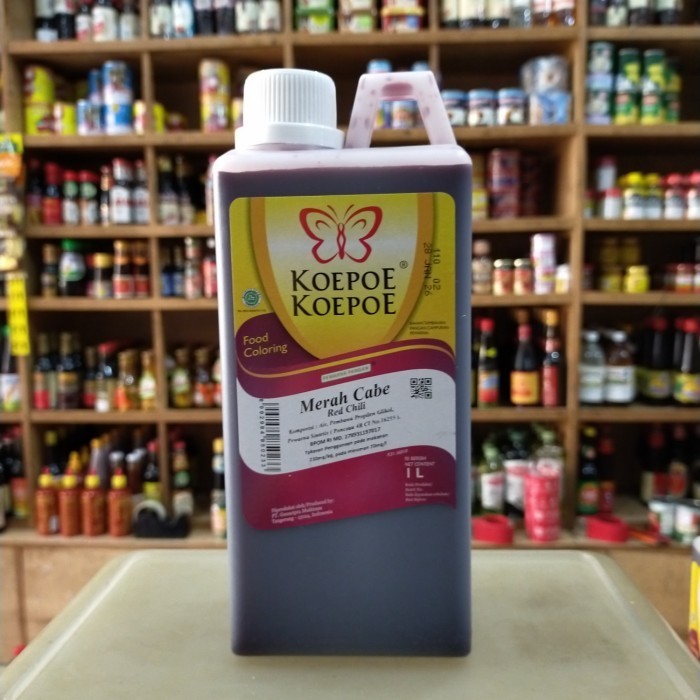 

Terlaris Koepoe Koepoe Pewarna Pangan Merah Cabe 1liter SALE