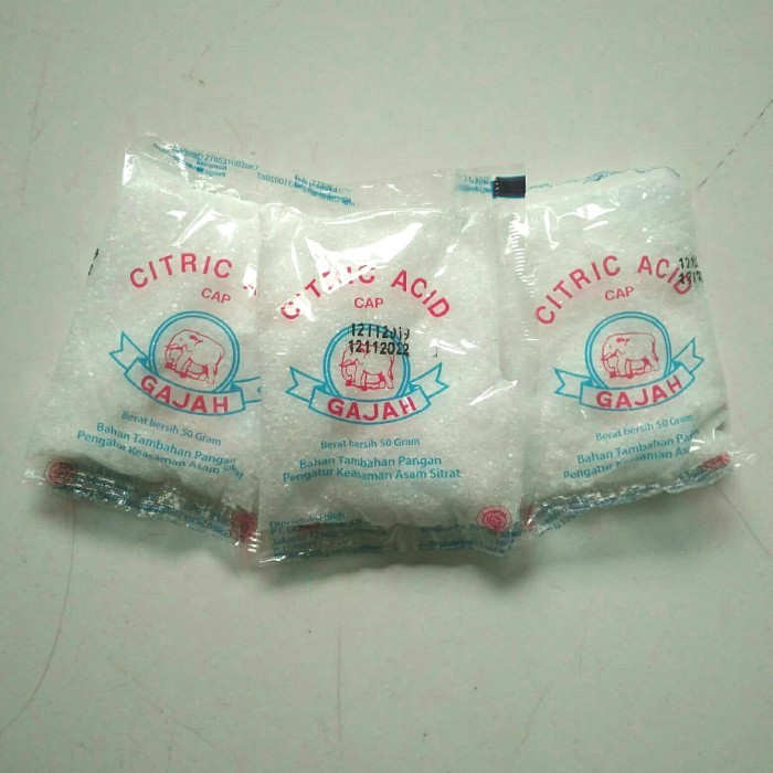 

Terlaris citric acid citrun cap gajah 1 pak/20 bks SALE