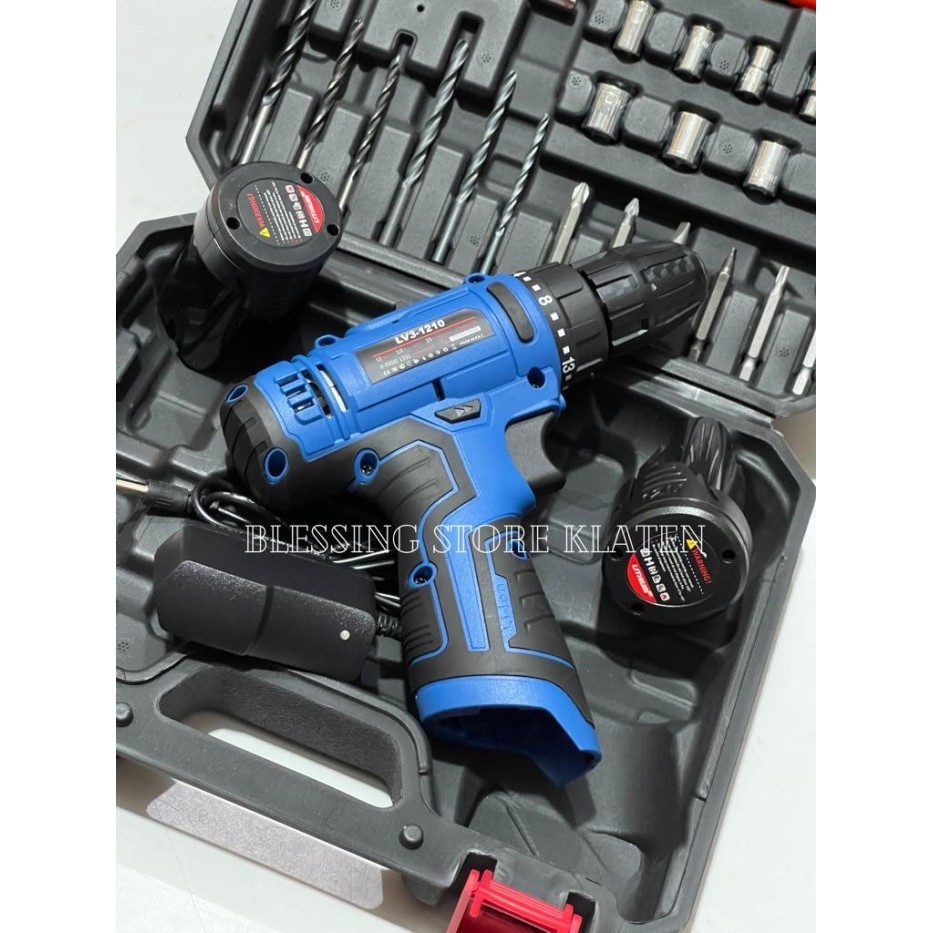 hanya disini] CORDLESS DRILL EDON LV3-1210 / CORDLESS DRILL 2 BATERAI EDON LV3 12V