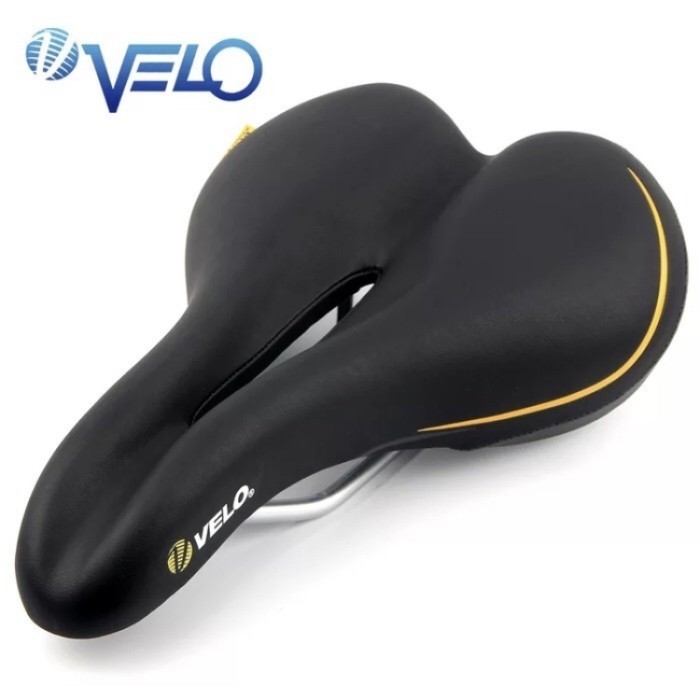 Sadel Sepeda Velo Gel Plush Vl-3147 Sport Sadel Empuk Lebar Nyaman