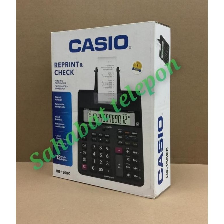 

BEBAS ONGKIR - Kalkulator Reprint & Check CASIO HR-150RC