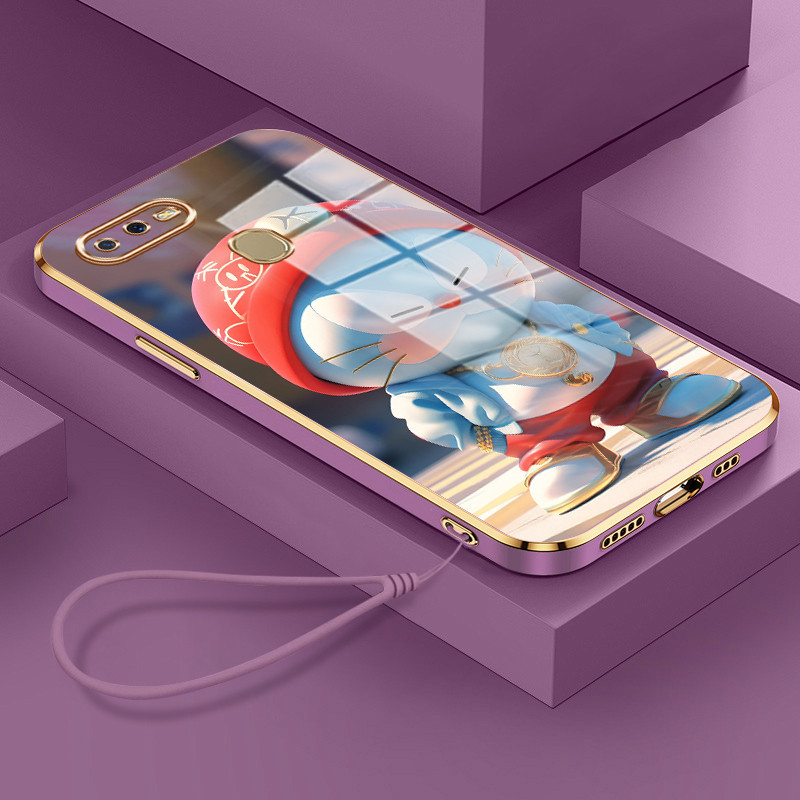 Casing Hp OPPO A7 A5s A12 A12s A11K A5 2018 A3s A12E Realme C1 Case HP Blue Fatty casing Softcase si