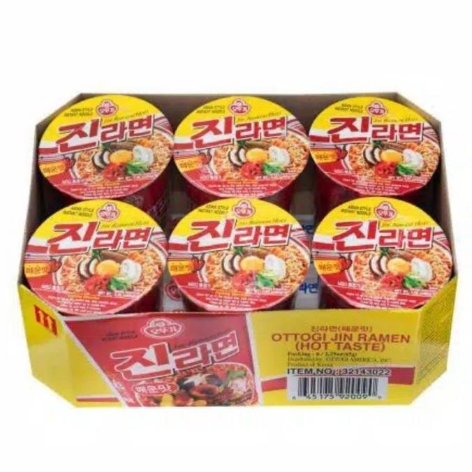 

Ottogi Jin Ramyun Hot Cup 62grX6psc TAC
