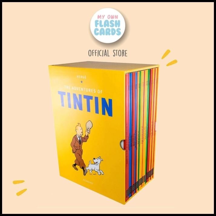 

The Adventure Of Tintin Paperback Box Set 23 Books By Herg Imported