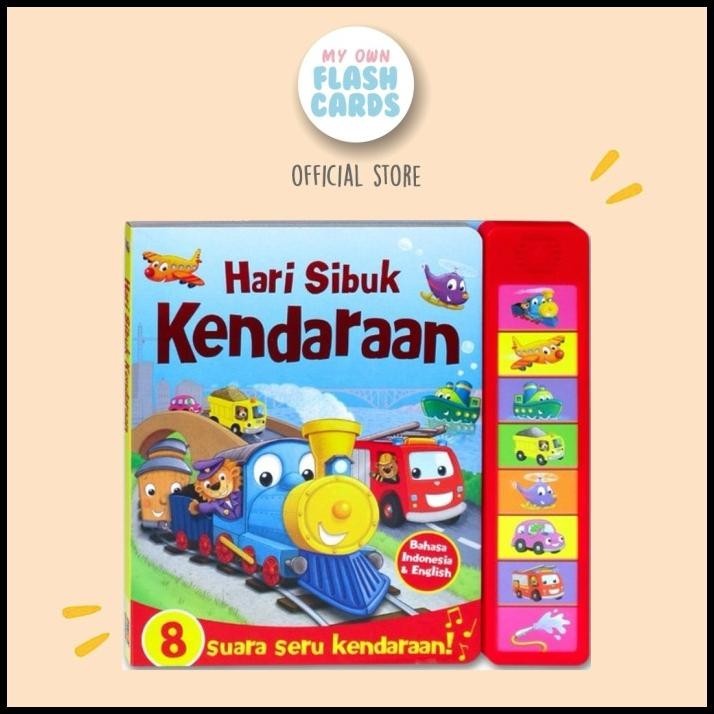 

Buku Suara Billingual Hari Sibuk Kendaraan Super Sound Book Children