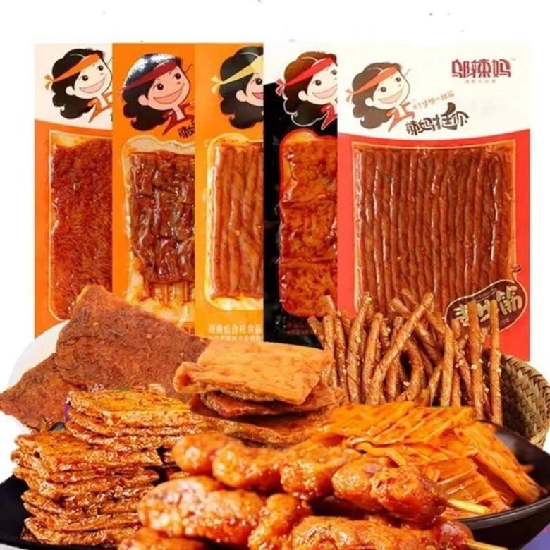 [HALAL][100g] WULAMA Latiao/ Cemilan snack VIRAL / LATIAO/Snack Latiao Wulama Strip Kembang Tahu