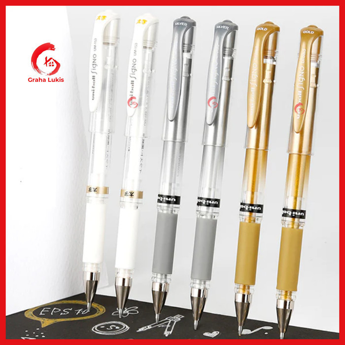 

Sale Uni-Ball Signo Broad Um-153 White Pen (Gel Ink)