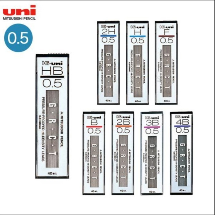 

Sale Mitsubishi Hi-Uni Grct 0.5 Mm Mechanical Pencil Refill Hu05300