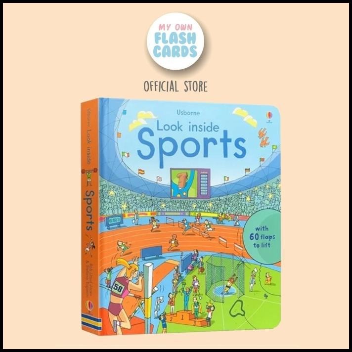 

Usborne Look Inside Sports - Buku Flap Impor Anak Olahraga Imported