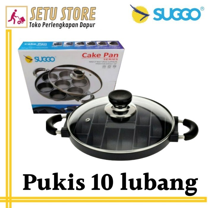 Produk [READY] Promo Cetakan kue SUGGO lubang 10 pukis pancong loyang cetak kue praktis