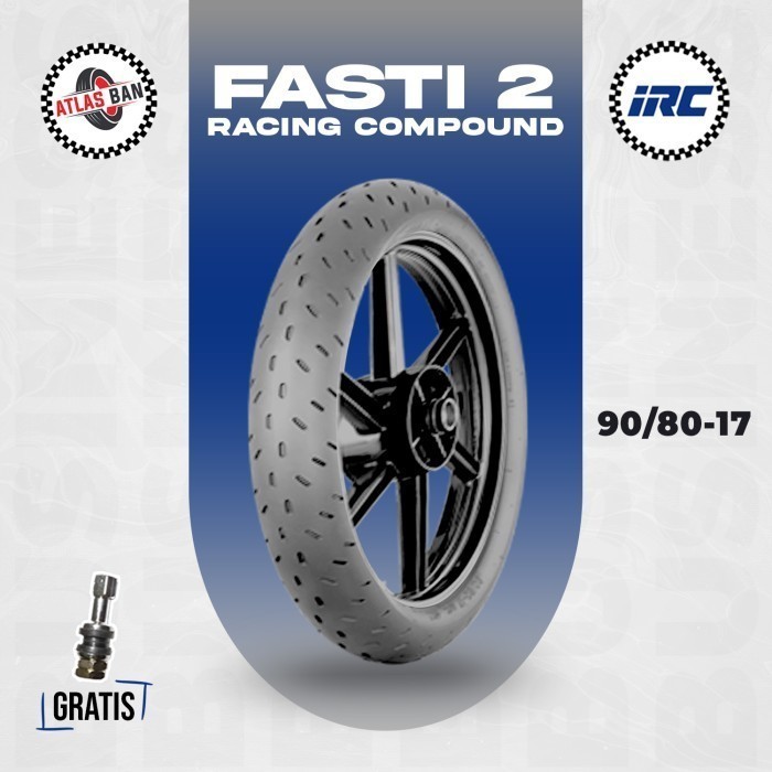 Ban Tubles Motor Racing Compound IRC FASTI 2 90/80 Ring 17