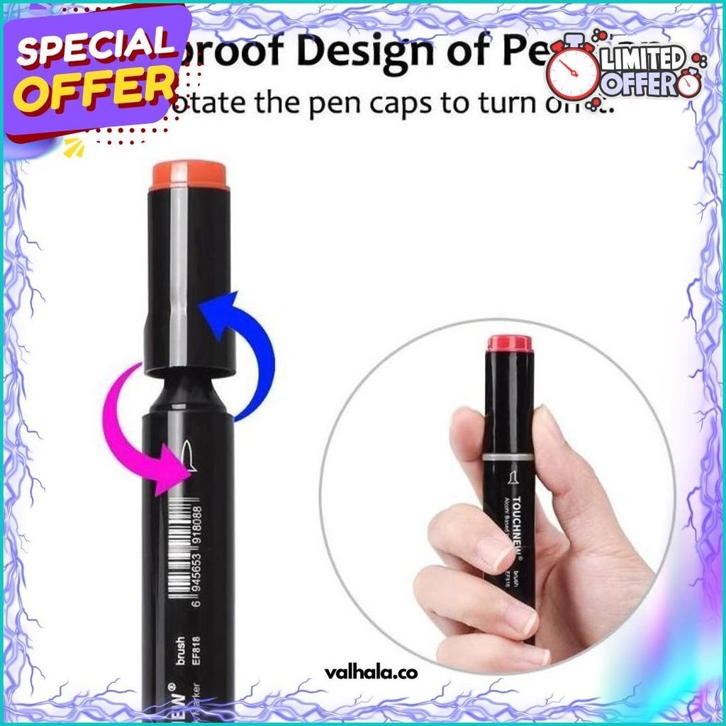 

(Dyi) Jhonweis Stabilo Spidol Warna Sketsa Umum Dua Sisi Kepala Tulis Luas Dan Halus Double Headed General Touch Marker Pen Animation Set Markers Dual Side Fine Art Brush Twin Market Set 24Pcs, 48Pcs, 80Pcs All In One Multi Color Pena Pensil