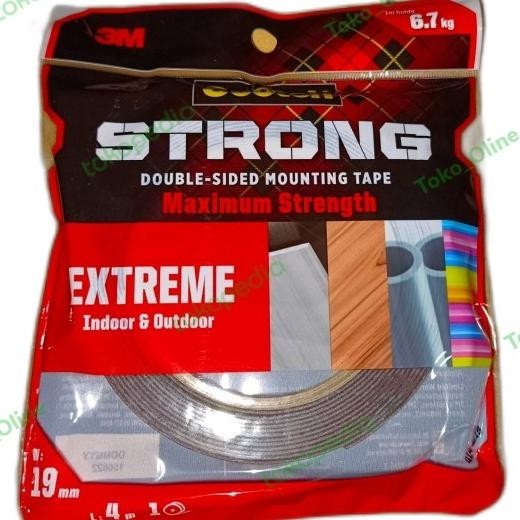 

3M Double Tape - Scotch Strong Extreme Indoor Outdoor 414-M19 - 6.7Kg