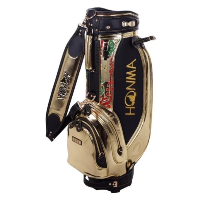 Nat Tas Golf Honma Cartbag Honma Beres Aizu 3 Stars Black Gold Original