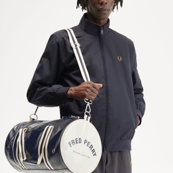 Nat Tas Boston Bag Golf Fred Perry Classic Barrel Bag Matte Doff Navy