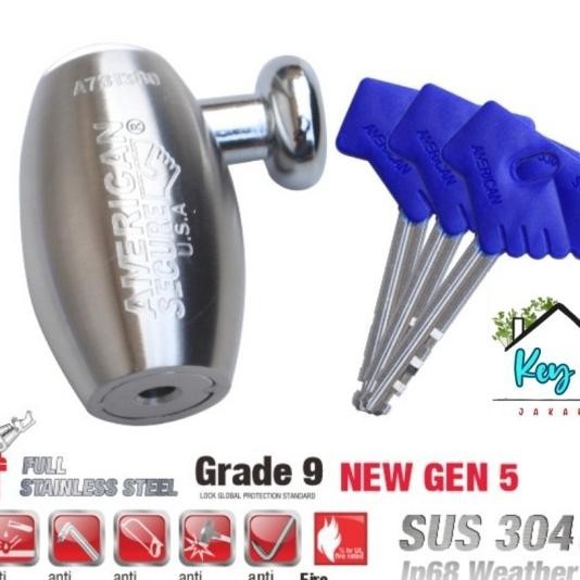 Kunci Gembok Cakram Motor American Secure Safety Lo Cakram