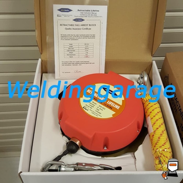WIA RETRACTABLE LIFELINE 15M - RETRACTABLE LIFELINE 15M WIA SAFETY