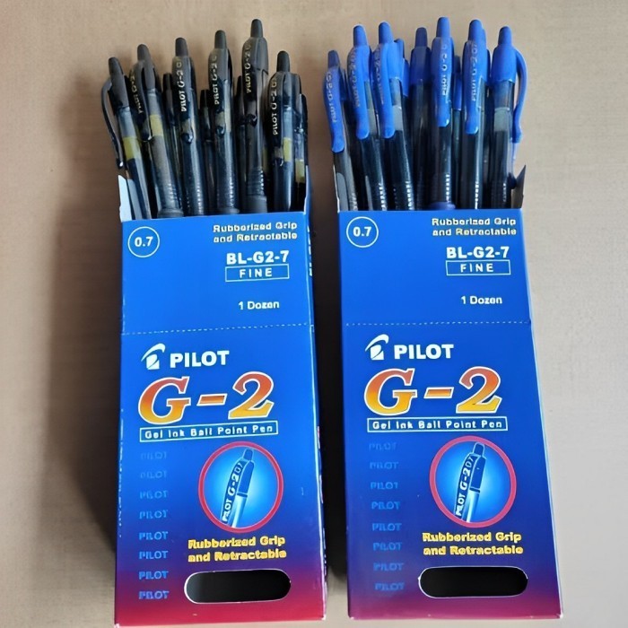 

(1PACK) Pulpen Pilot G2 0.7/0.5 BL-G2 isi 12Pcs Pulpen