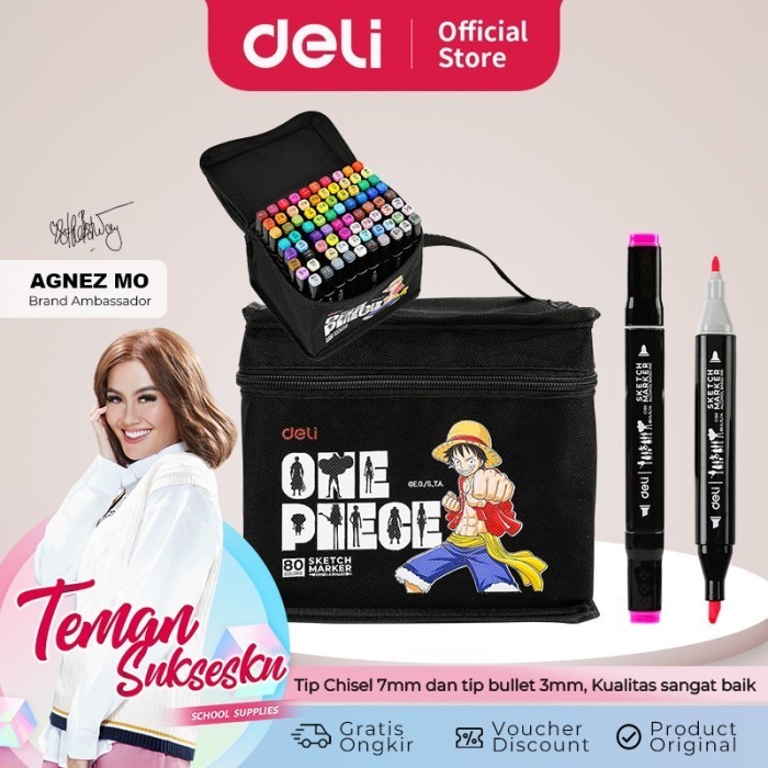 

Spidol Sketsa Deli / Sketch Marker Dual Tip - EC180-30