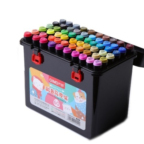 

QIMO Children Art Graffiti Double-Headed Marker Pen Set 60 Colour