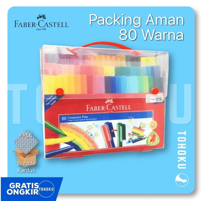 

Spidol 80 Warna - Faber Castell Connector Pen 80