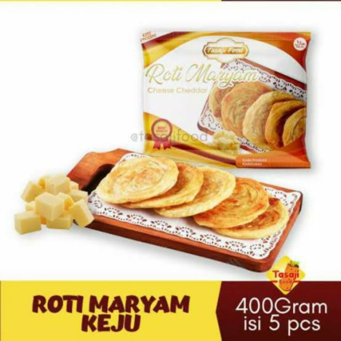 

Roti Maryam atau cane merk Tasaji Premium Keju isi 5 pcs