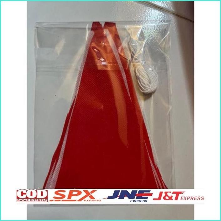 Extra Bendera Umbul2 Segitiga Merah Putih 5 Meter (+Tali Tapi Belum Terpasang) Limited