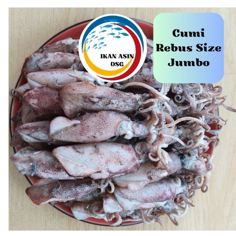 

ikan asin cumi rebus 500 GRAM/sotong rebus size jumbo 500gr