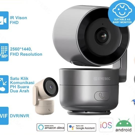 Eyesec Ip Camera 4Mp Smart Cctv Wifi Indoor3X Zoom Optik Tuya App