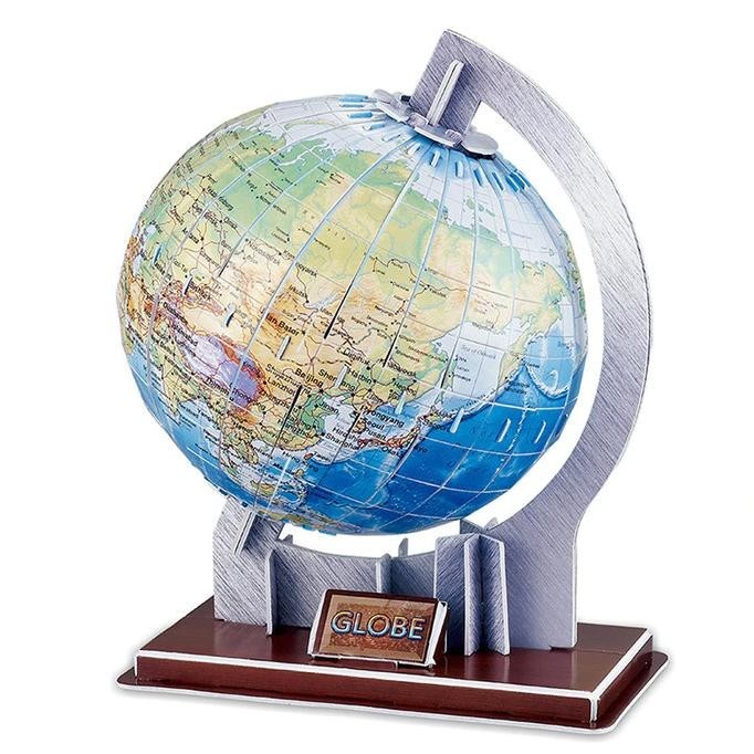 Mainan Edukasi 3D Puzzle GLOBE MODEL Bola Peta Dunia HFS
