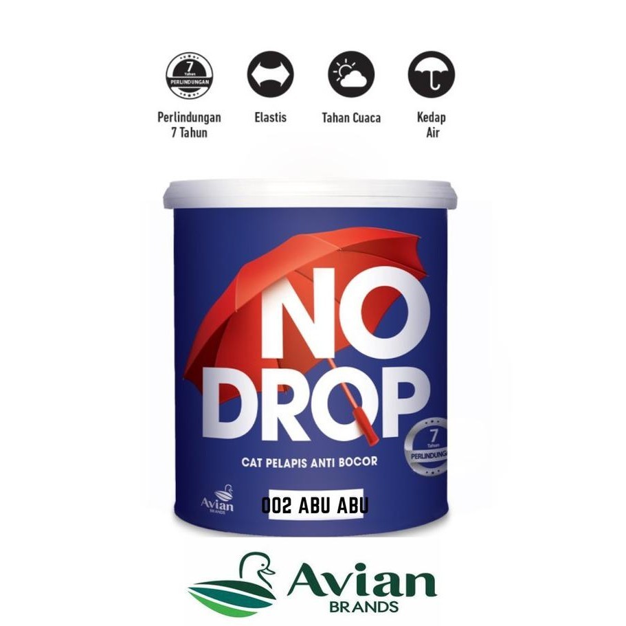 Pertukangan NO DROP 20KG ABU ABU NODROP 20KG ABU ABU CAT PELAPIS ANTI BOCOR NODROP