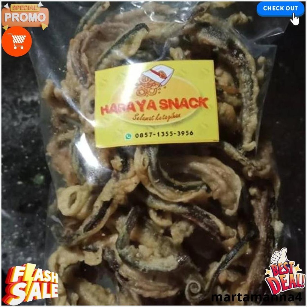 Keripik Belut 500Gr Original Produk