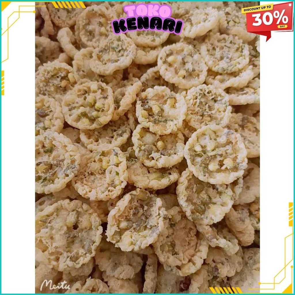 

Pawon Mamy - Rempeyek Koin Bulat Mini Toples (Large 1500Ml) | Peyek Mini Kacang Terlaris