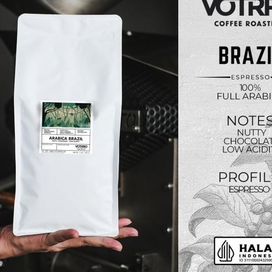 

Biji Kopi Full Arabika Brazil Santos Roasted Espresso Best Price