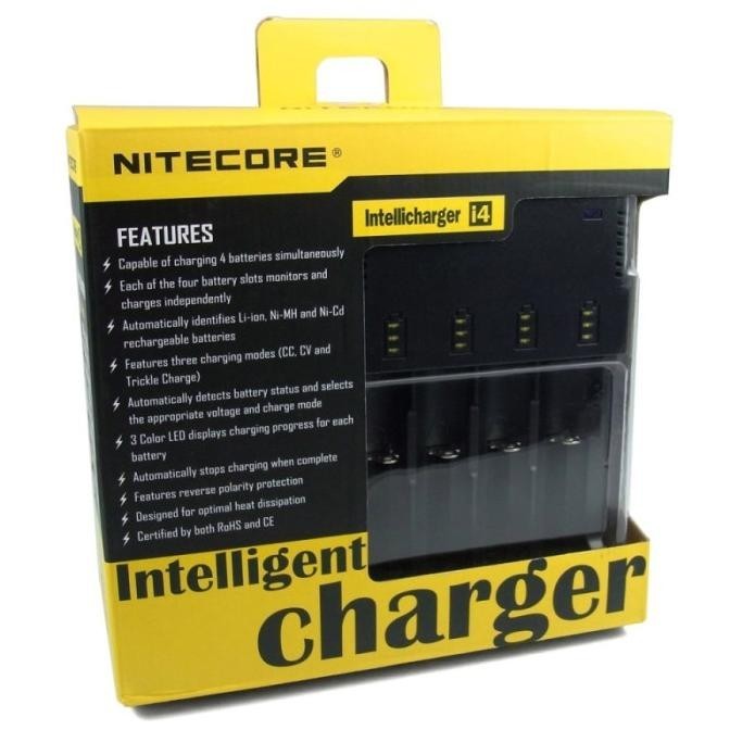 Hits Charger Nitecore Intellicharger I4