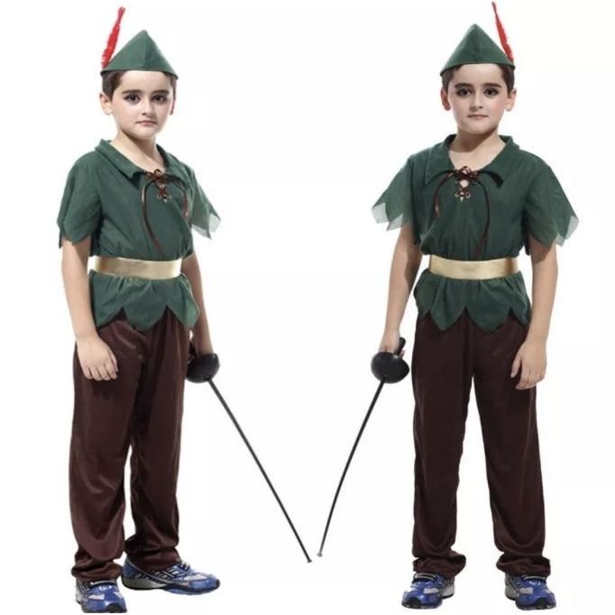 kostum anak peter pan | robin hood kids prom show peter pan costume .