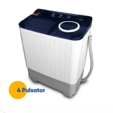 Denpoo Mesin Cuci 2 Tabung 8 KG Anti Bacteria [4 Pulsator] - DW-888 AT / DW888AT / DW 888 AT