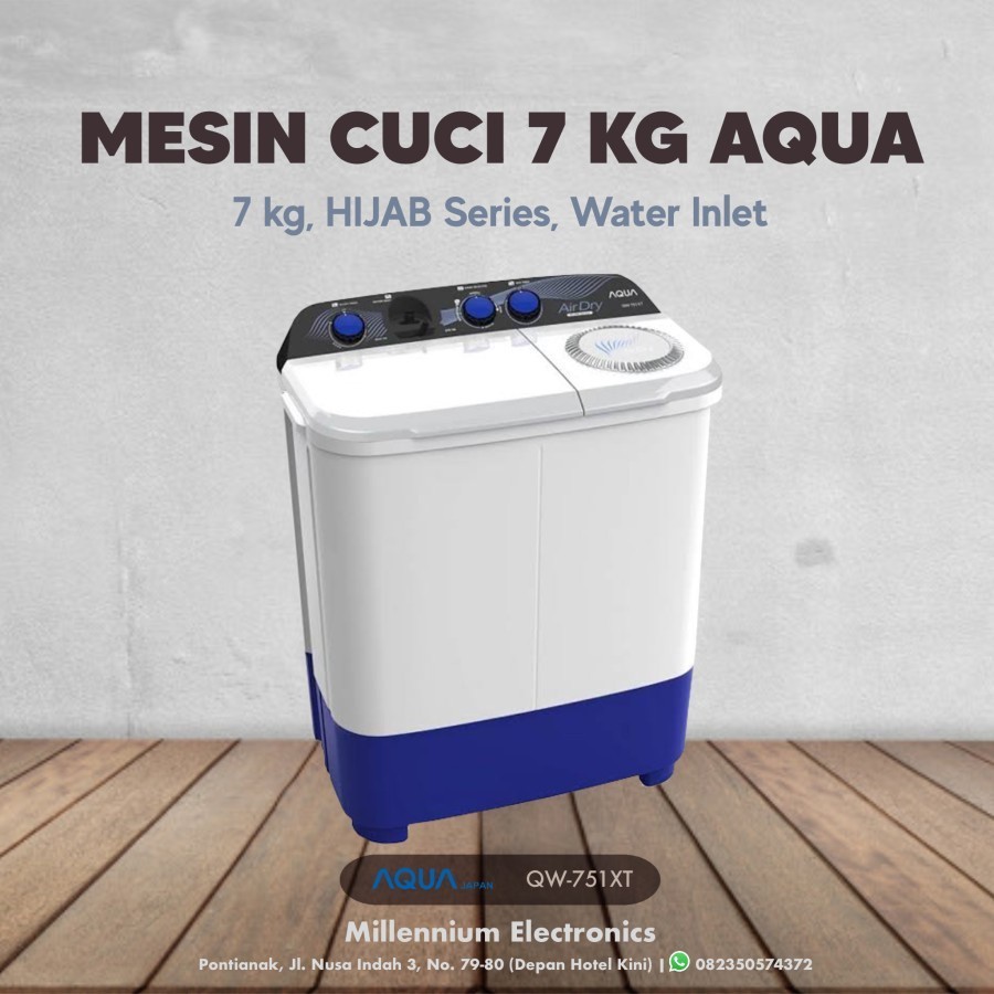MESIN CUCI 7KG AQUA QW-751 XT 751xt