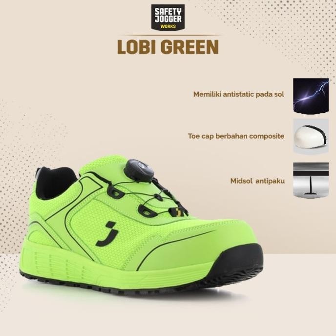 Safety Jogger Lobi S1P Low Tls Sepatu Safety Sporty Esd Src  Ready