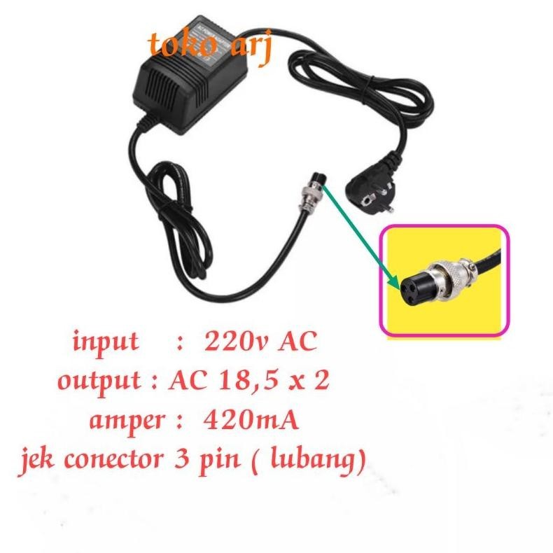 SGH - adaptor mixer 3 pin lubang untuk merk YAMAHA SERI MG SERIES BETAVO black spider PMX-8M PMA 263