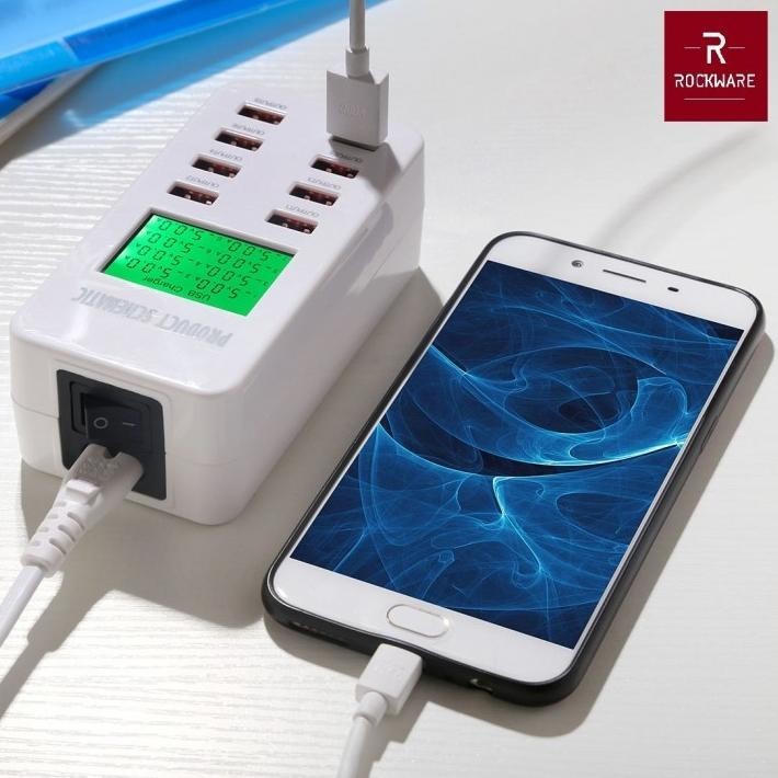 SGH - ROCKWARE WLX-A8 7USB-A 1 QC 3.0 - charger USB 8 port TERLARIS
