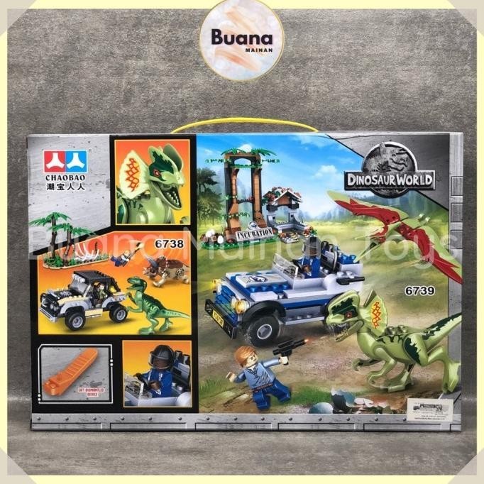 TERBARU  BRICK DINOSAUR WORLD CHAOBAO MAINAN EDUKASI ANAK COWO CEWE