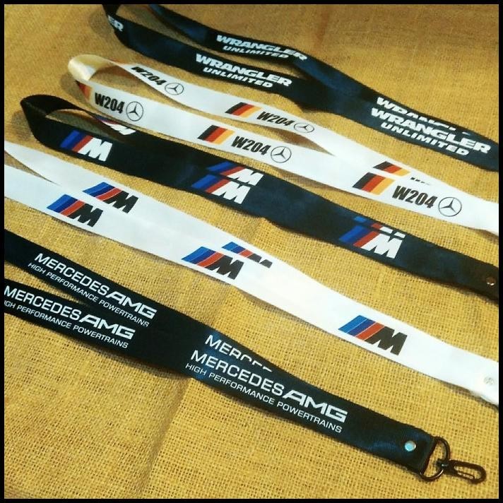 

TERMURAH LANYARD TALI ID WRANGLER BMW M W204 MERCEDES AMG JEEP MERCY !!