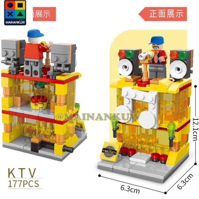 Mainan Ayam Goreng Kfc Bangunan Blok Edukasi Koleksi 3D Diy Brick