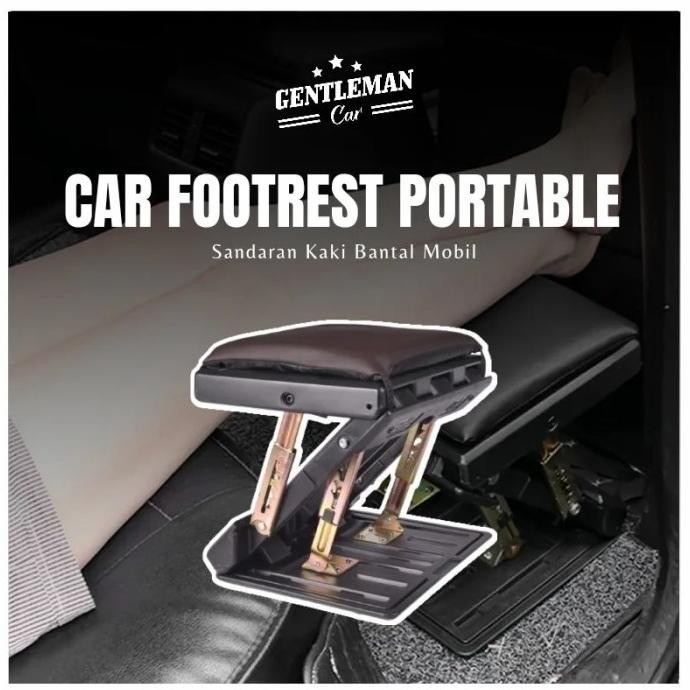 Car Footrest Portable Sandaran Tatakan Kaki Bantal Mobil Foot Rest